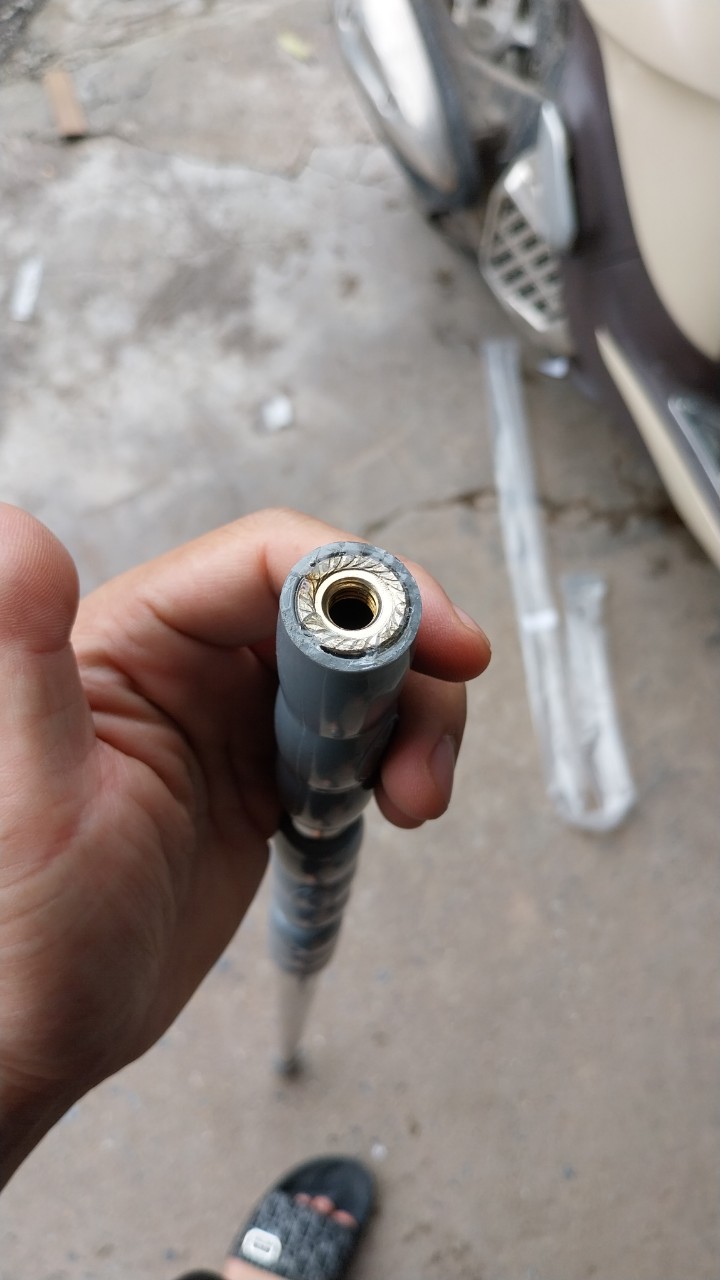 cán vợt cá rút 3 đốt chất liệu inox các kích cỡ