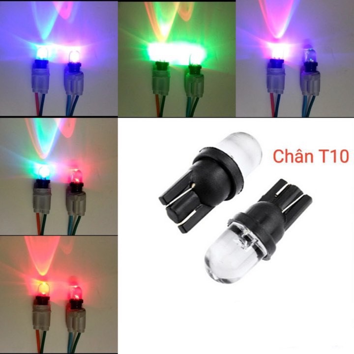 Đèn xi nhan nháy 7 màu xi nhan led demi