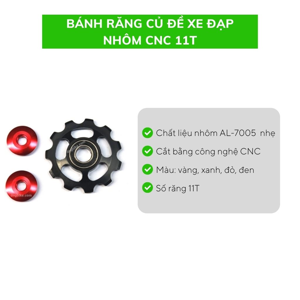 Bánh răng củ đề xe đạp nhôm CNC 11T