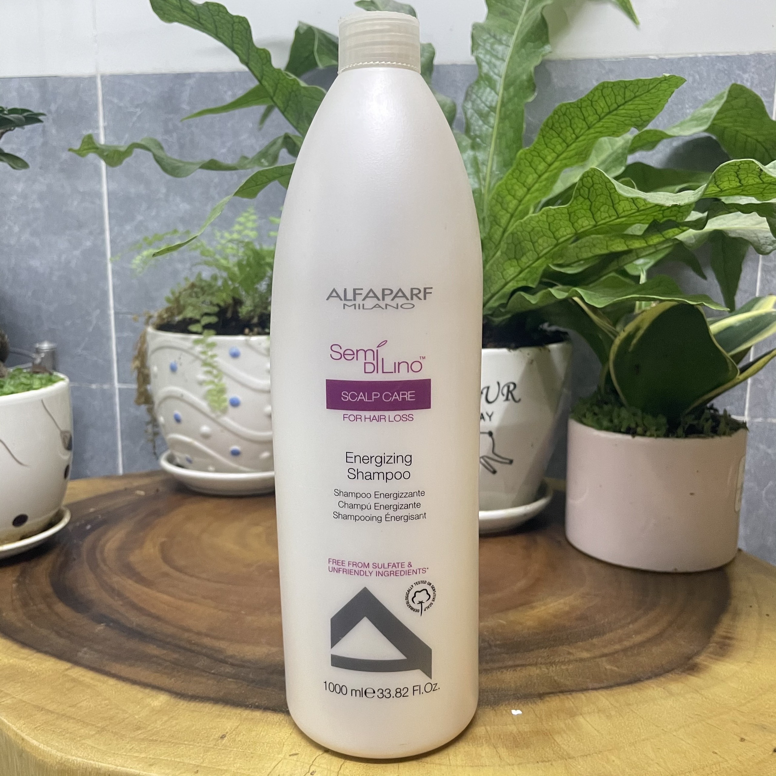 Dầu gội chống rụng tóc Alfaparf Milano Semi Di Lino Scalp Care Energizing Shampoo 1000ml