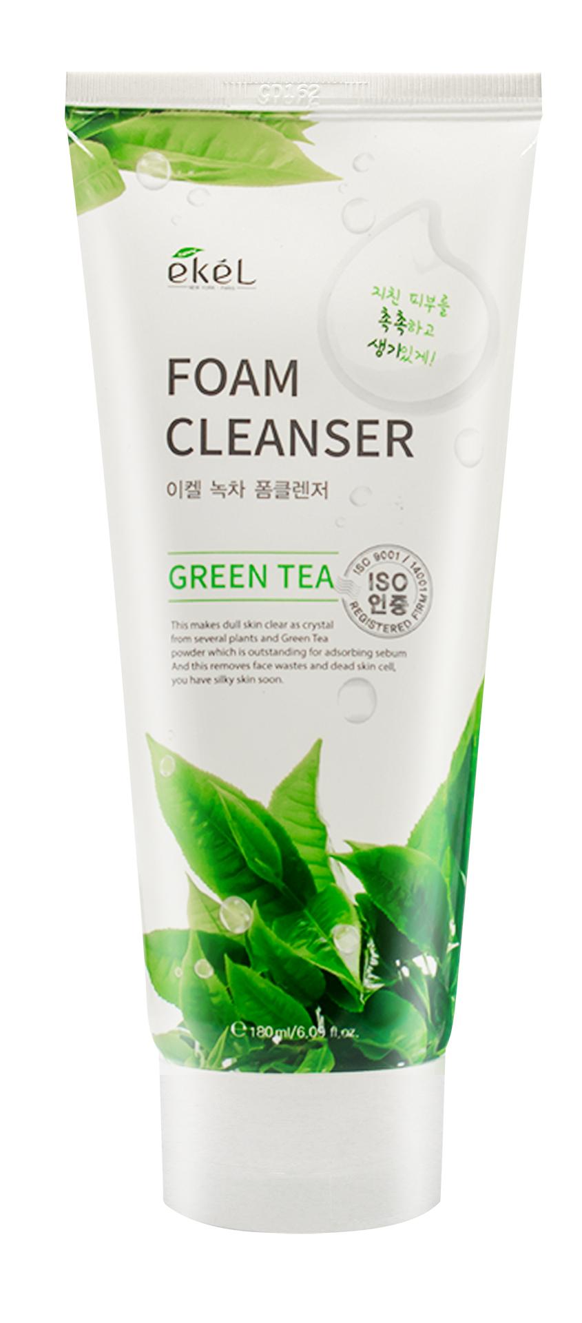[HCM]Sữa rửa mặt trà xanh Ekel 180ml - Ekel green tea Foam Cleanser 180ml