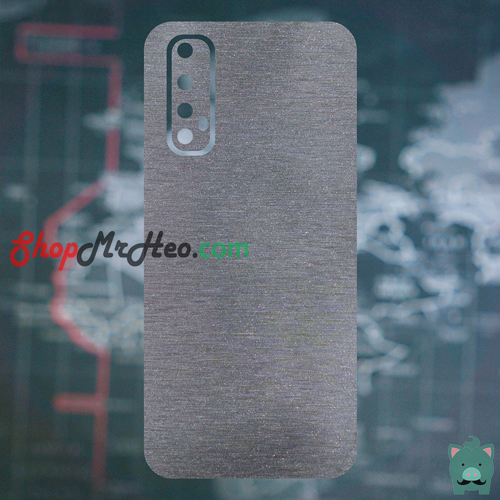 [HCM]Skin Dán Mặt Sau Lưng Vân Nhôm Realme 7