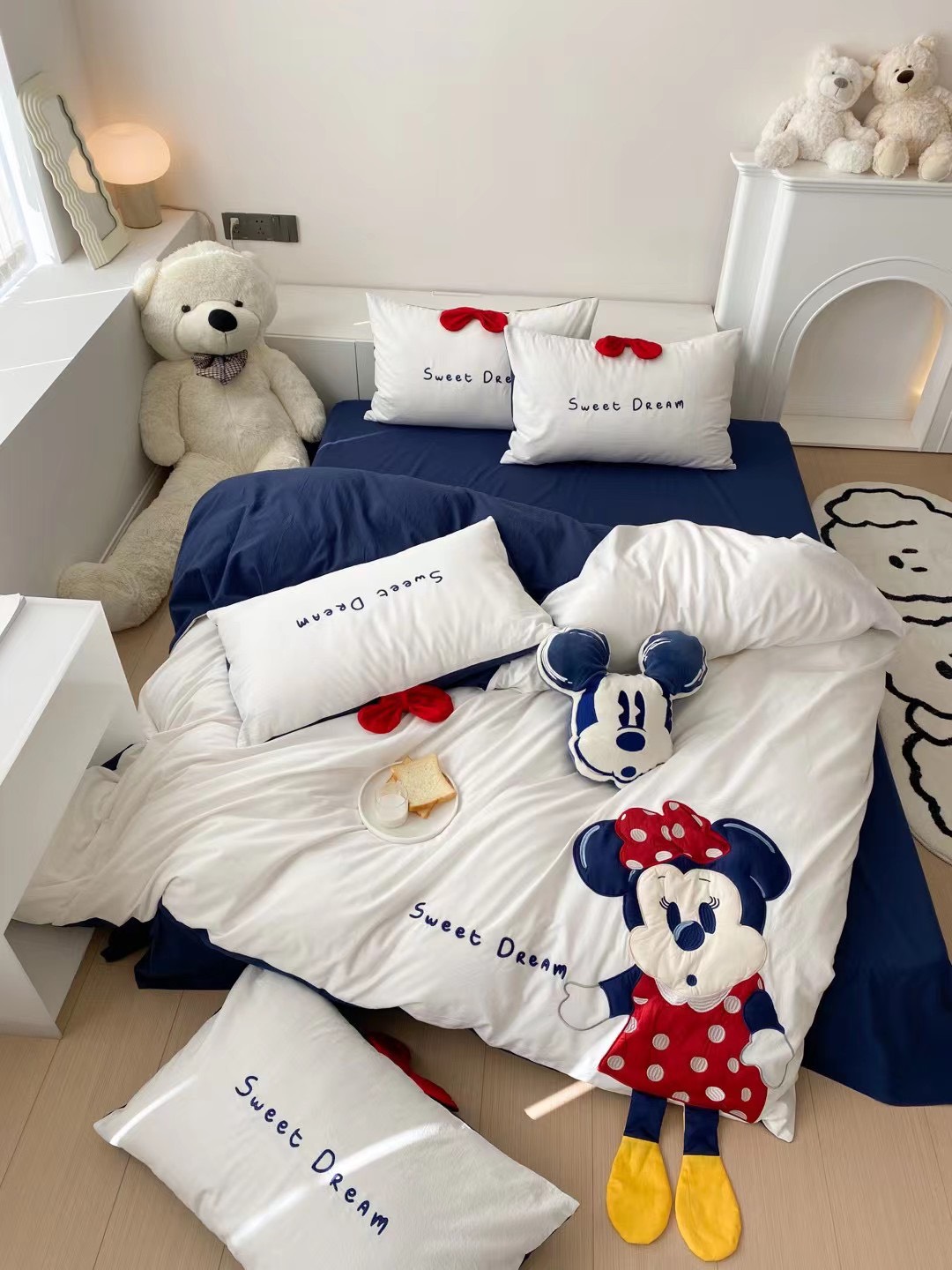Bộ Chăn ga gối cotton line nhật DISNEY