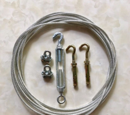 Combo dây phơi quần áo mạ kẽm bọc nhựa chống rỉ sắt - Dây phi 5