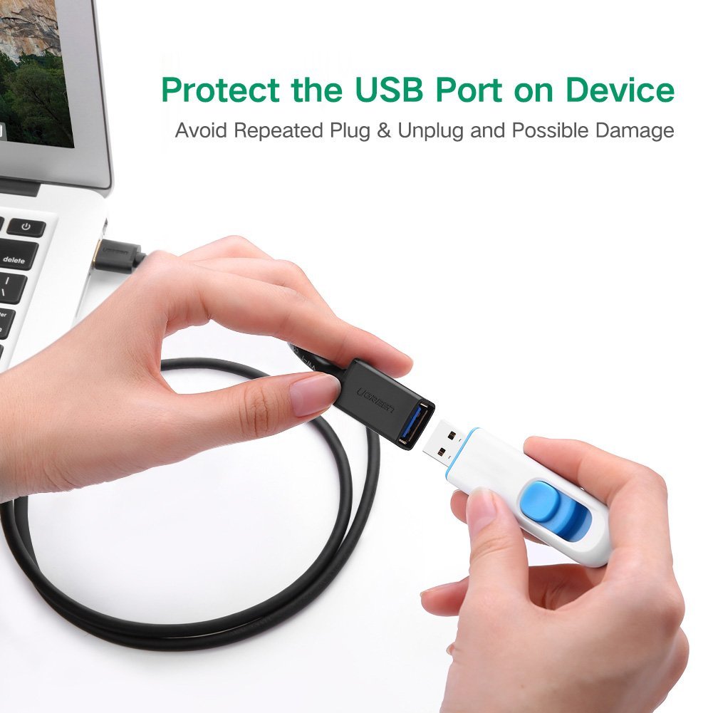 Cáp USB 3.0 nối dài 1M Ugreen 10368 Chính Hãng