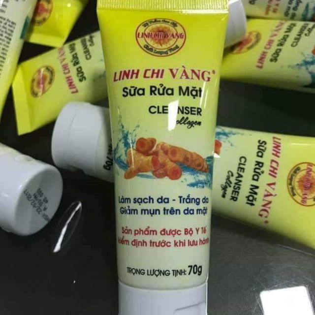 SỮA RỬA MẶT TINH CHẤT NGHỆ LINH CHI VÀNG 70G