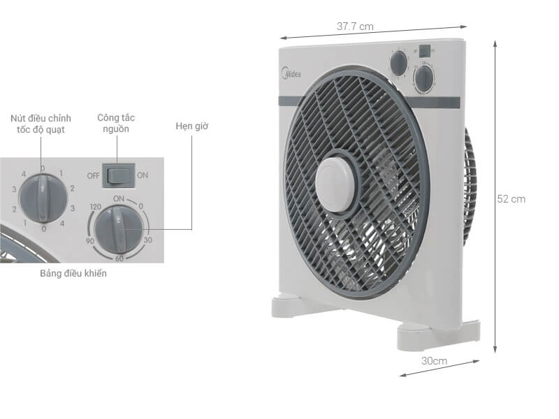 Quạt hộp Midea KYT30-15A