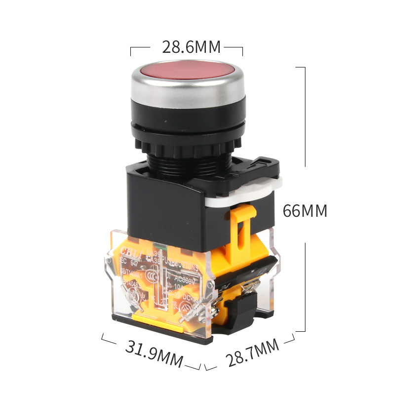 [HCM] Nút Nhấn Nhả - Nút Nhấn Tự Giữ Không Đèn Phi 22 LA-38