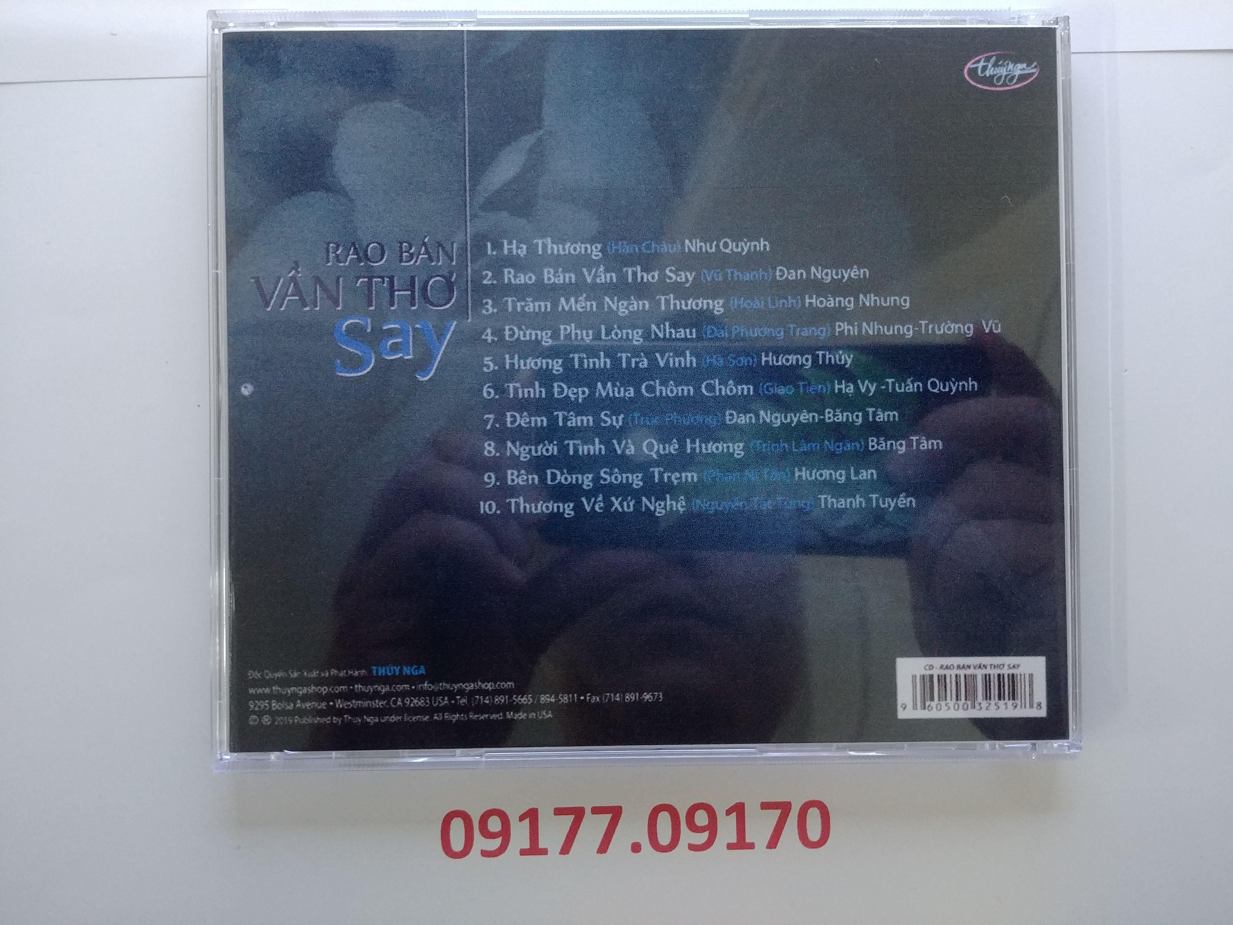 CD Rao Bán Vần Thơ Say - Thúy Nga CD605