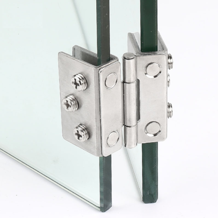 [Sao chép]Bản lề kẹp cửa kính Inox