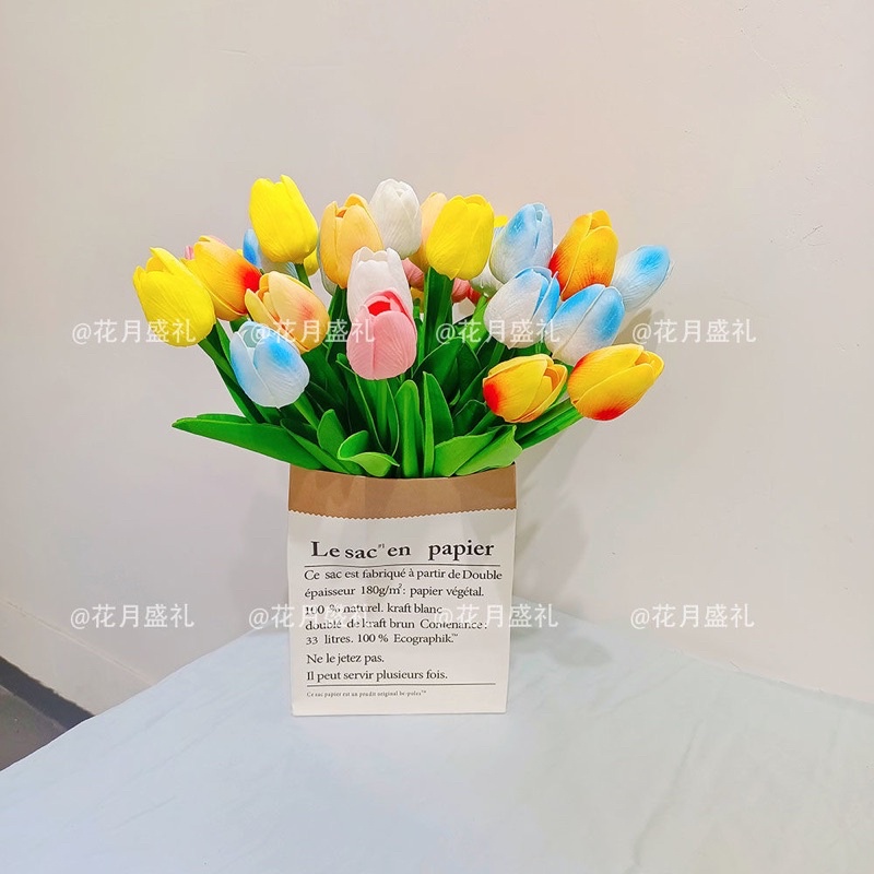 Hoa tulip giả decor trang trí homezdecor