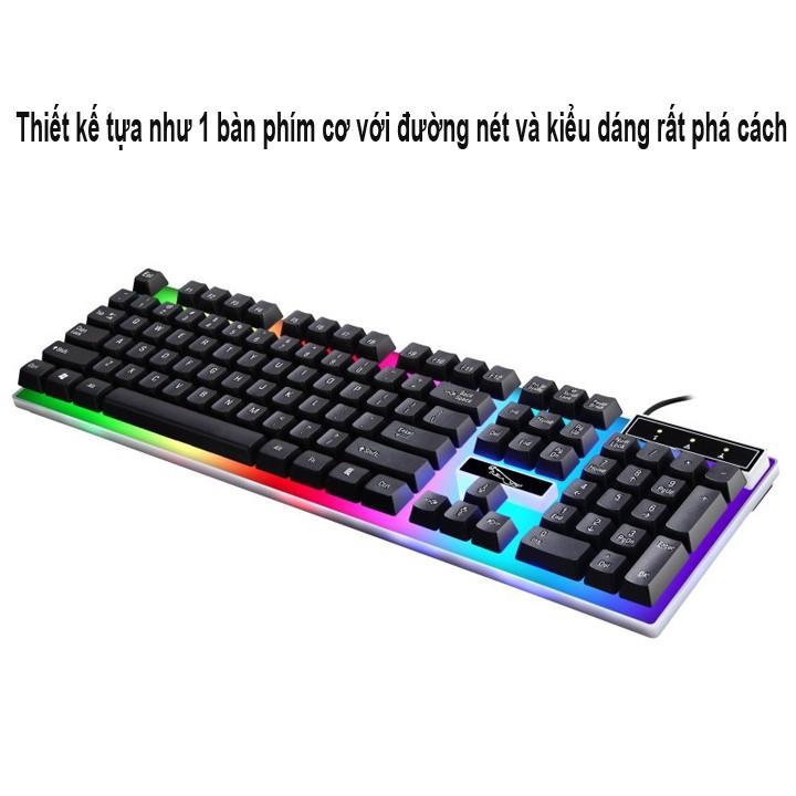 Bộ bàn phím và chuột g21 chuyên game led 7 màu siêu hot 2019
