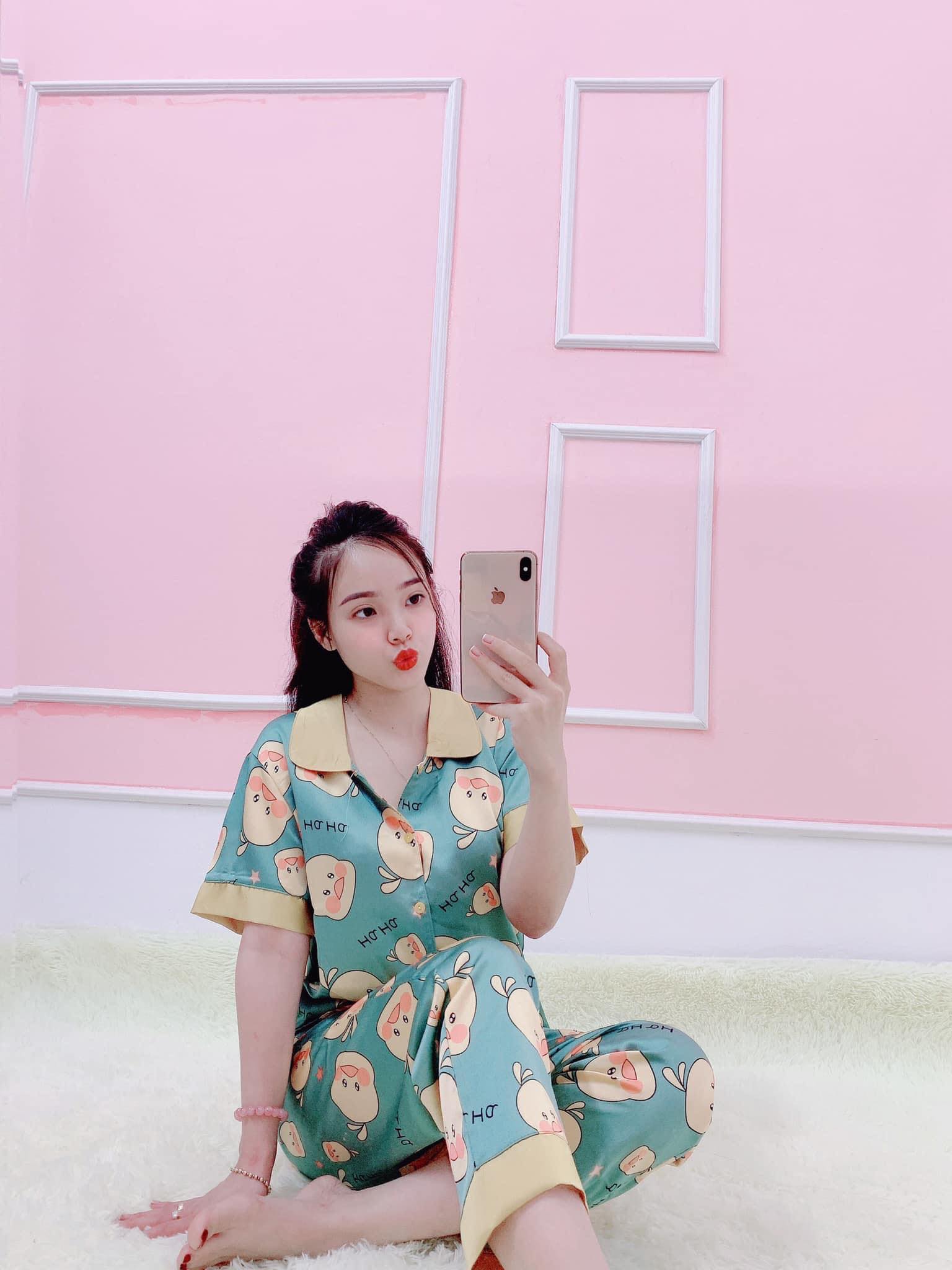 Bộ pijama Lụa Jume Tay Ngắn Quần Dài