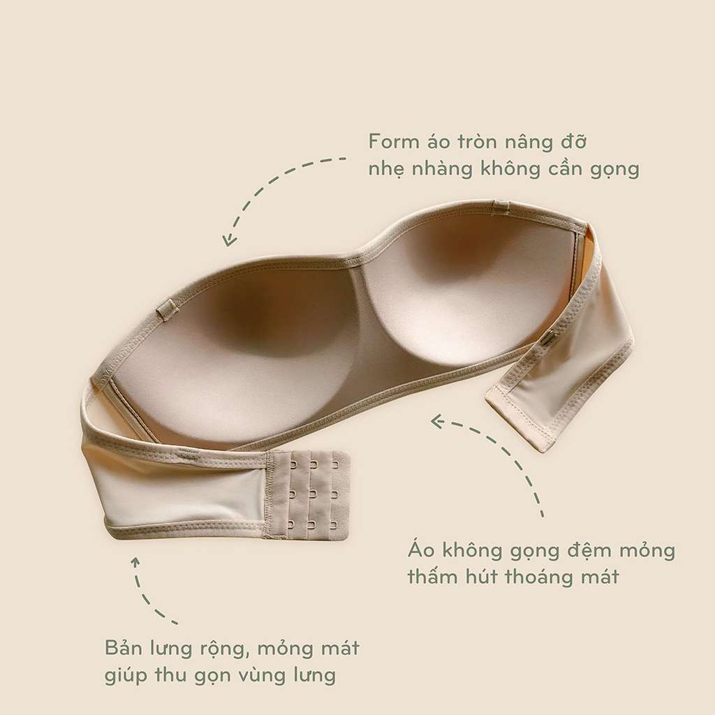 Áo Cúp Ngực Không Gọng Chống Tụt BEBECHIC