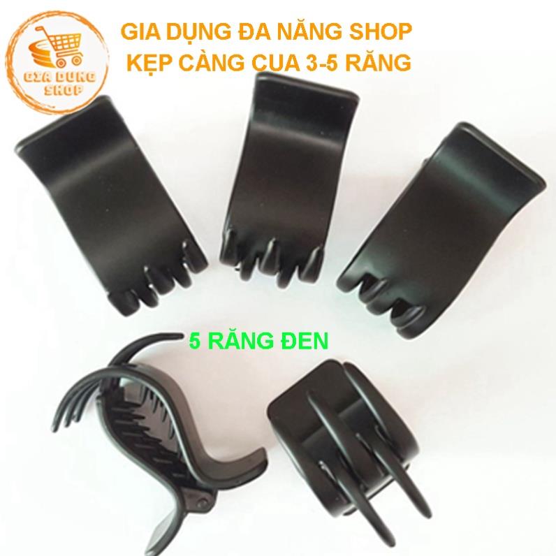 (Combo of 3) Quality 3-Tooth, 5-Tooth Smooth Crab Claw Hair Clips