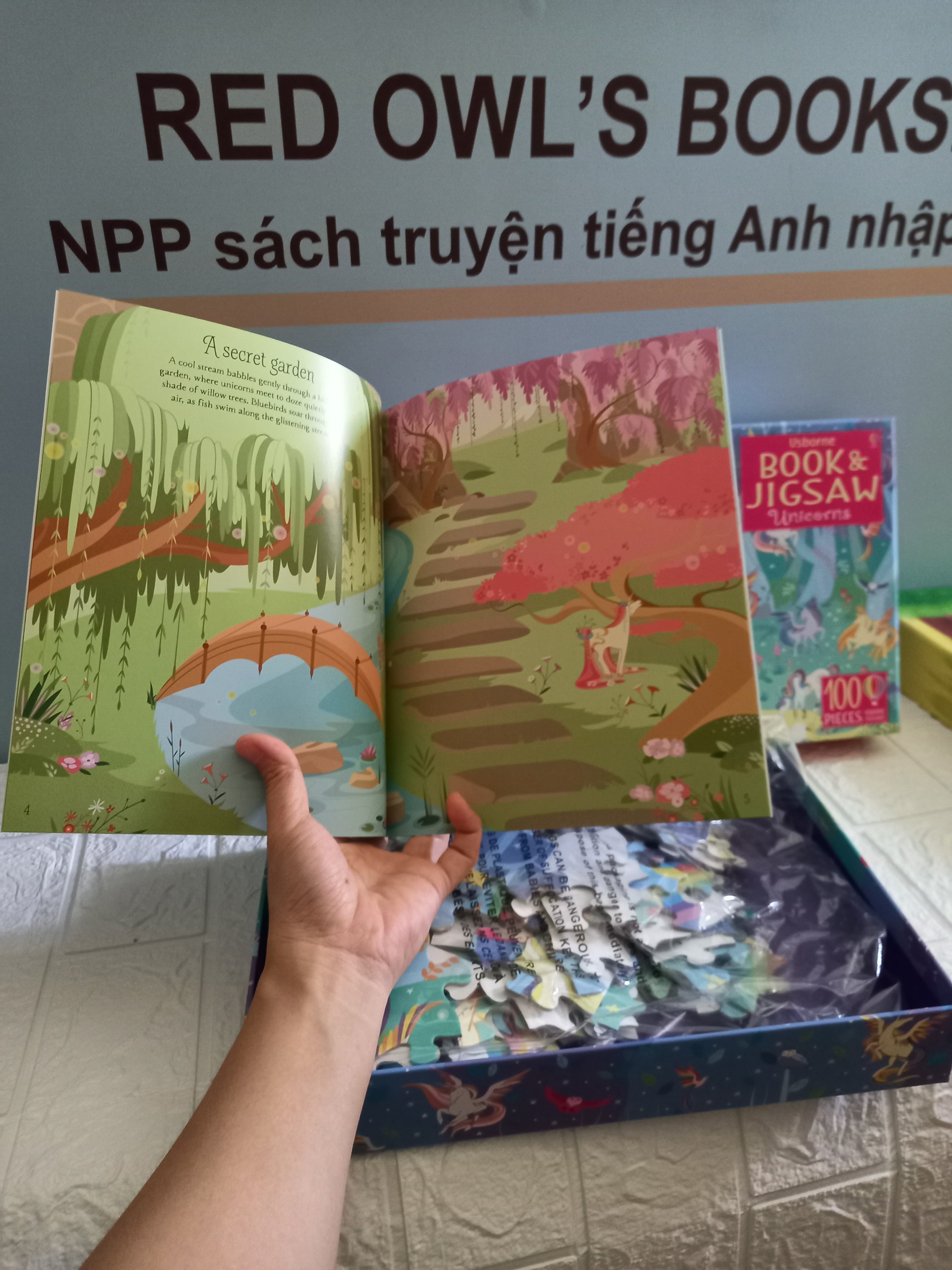 Usborne Book and Jigsaw Unicorns
