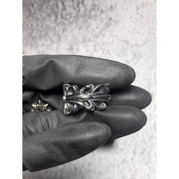 [True photo] unisex ring floral heart double silver full box high capacity.