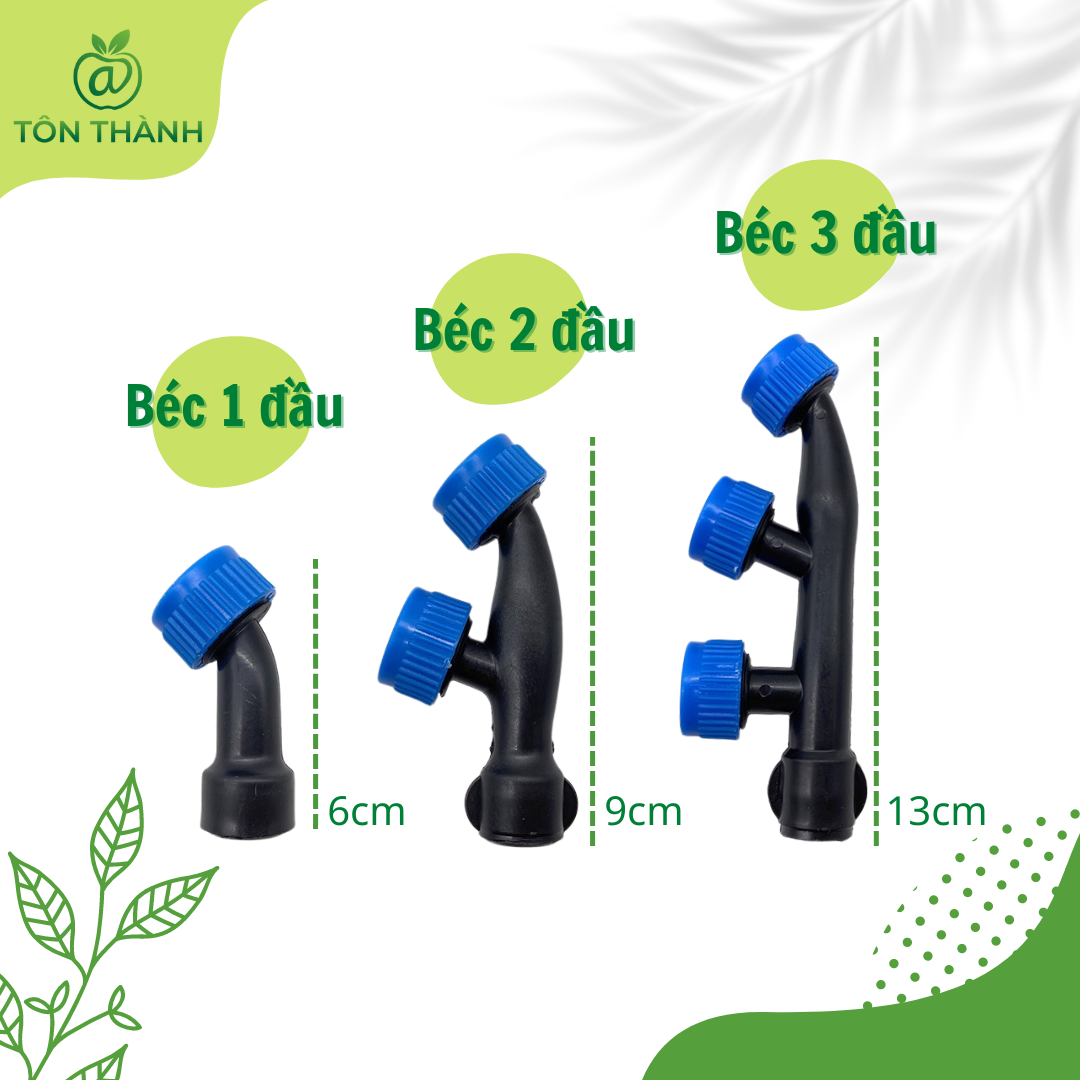 ĐẦU BÉC PHUN SƯƠNG TƯỚI CÂY, PHUN RUỘNG LÚA, CÂY TRỒNG, ... ( PHỤ KIỆN THAY THẾ BÌNH XỊT, BÌNH ĐIỆN )