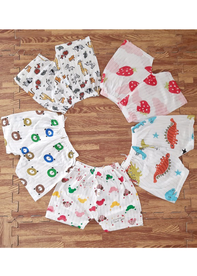combo 5 QUẦN ĐÙI chất cotton giấy siêu mềm mát cho bé