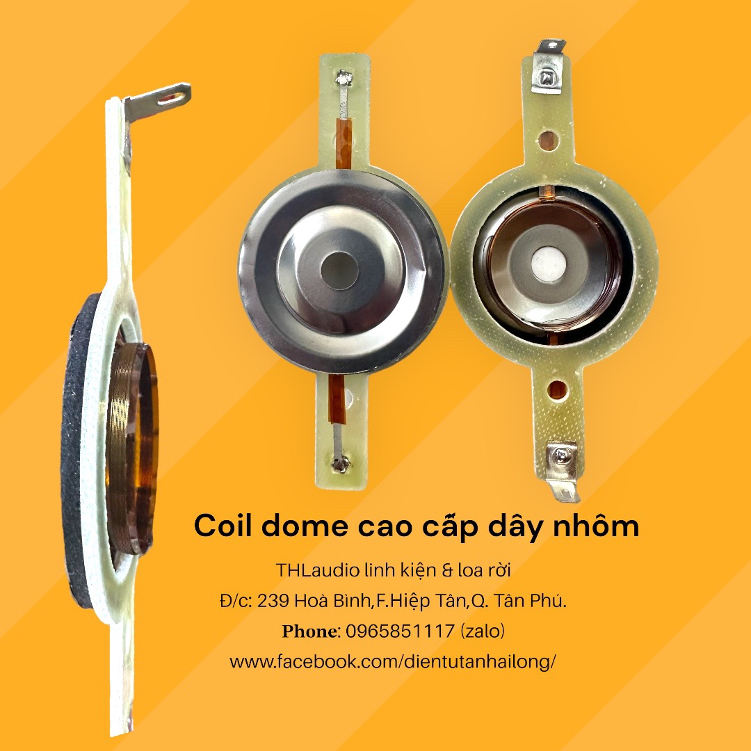 Coil Treble ( chép ) 25,5 có càng & dĩa