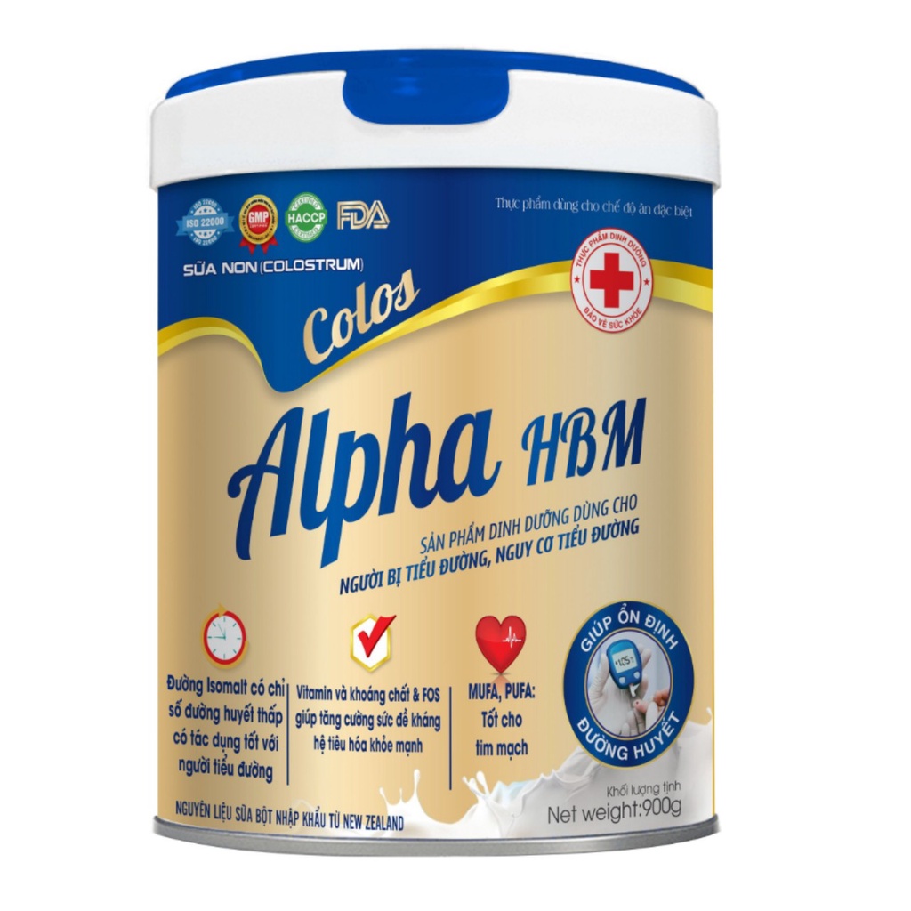 [combo3h 900g tặng 3h 150g]Sữa non tiểu đường HBM 900gr