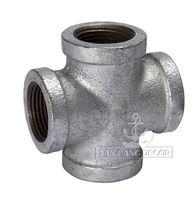 Nối chữ thập 34 Ống Nước – Thép Mạ Kẽm