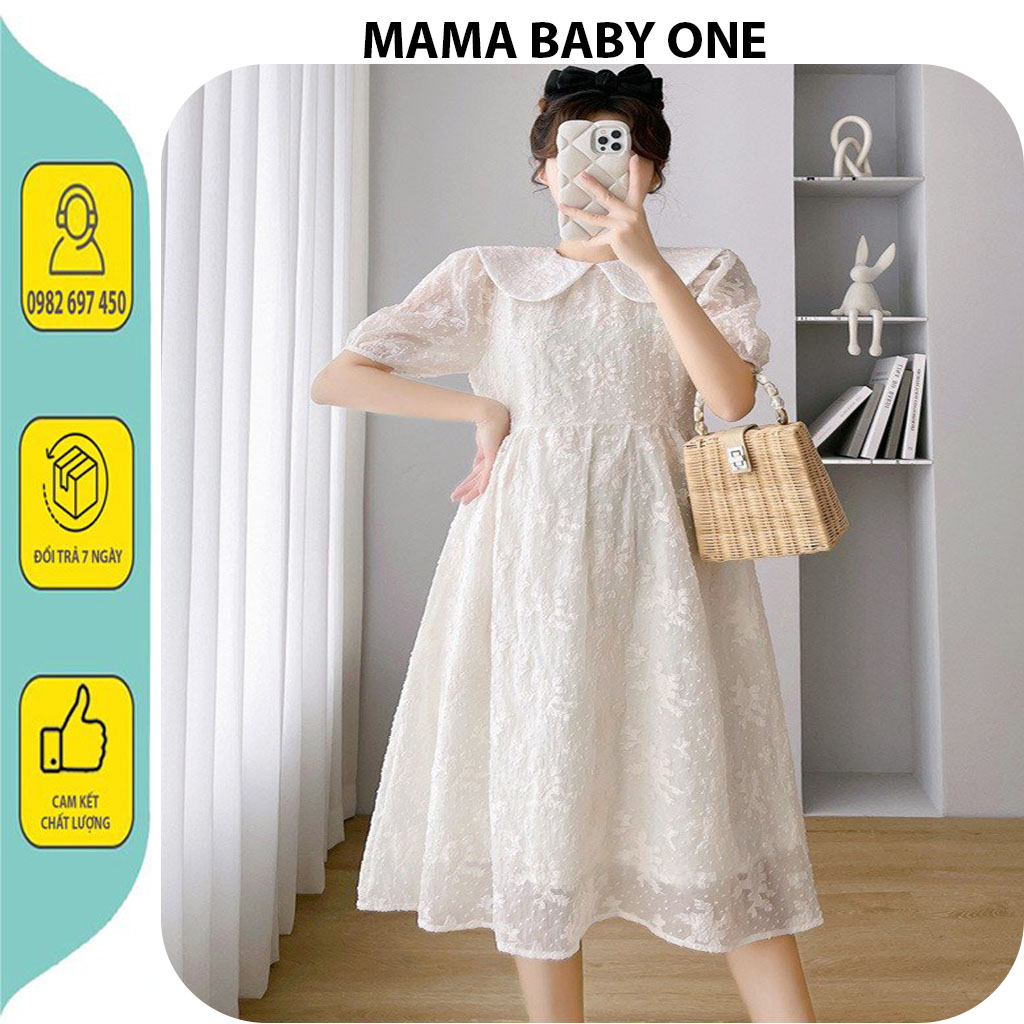 Váy bầu công sở đẹp ,sang chảnh-đầm bầu dự tiêc tiểu thư xinh xắn babaydool dáng xuông dài giá rẻ