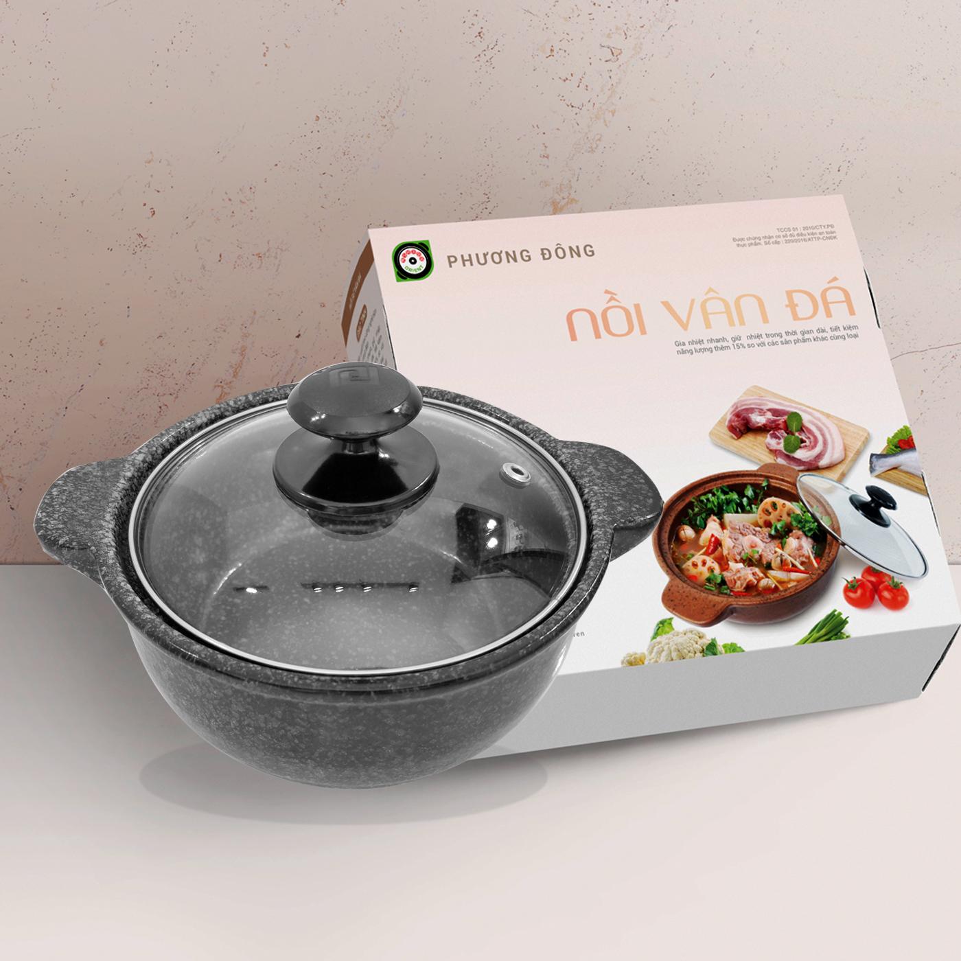 Nồi sứ sâu vân đá Phương Đông PDVS-2.0L