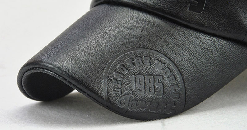 Mũ lưỡi trai da cao cấp màu đen (CB-Shop)