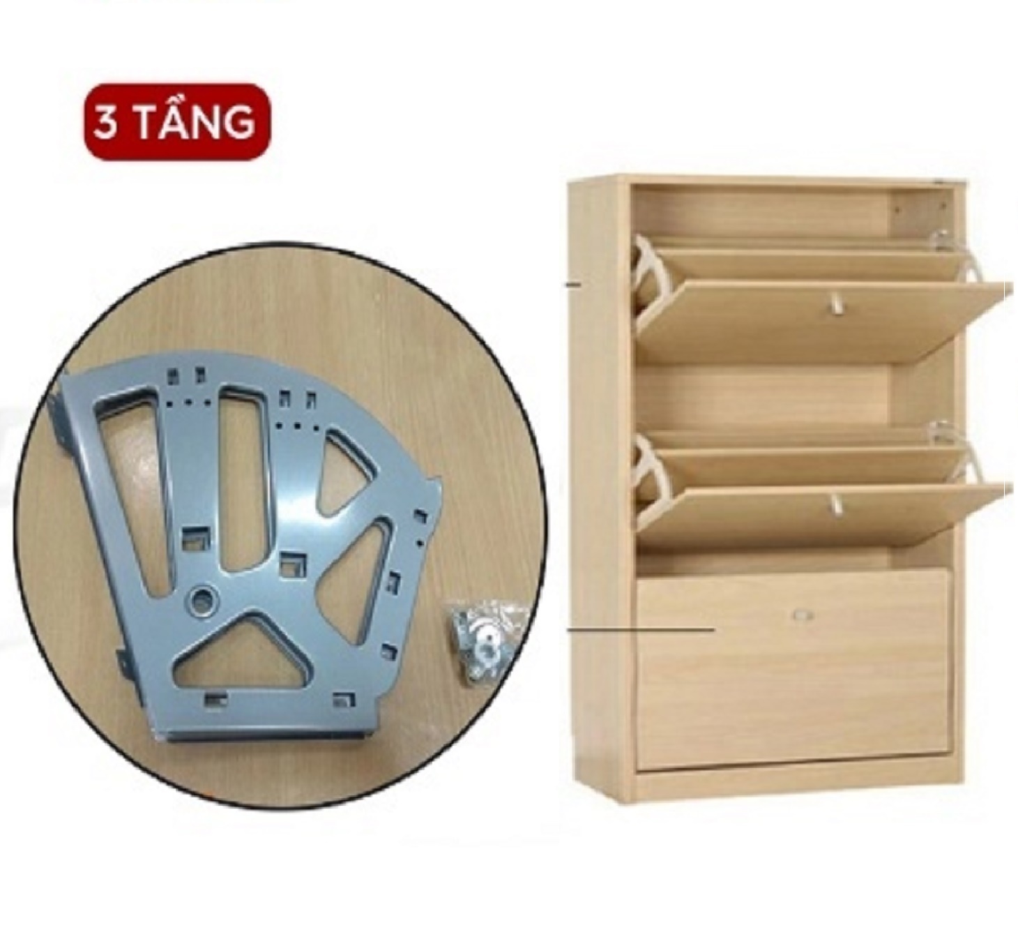 Phụ Kiện giá xoay tủ giày 2 ngăn (1 bộ / 2 cái)