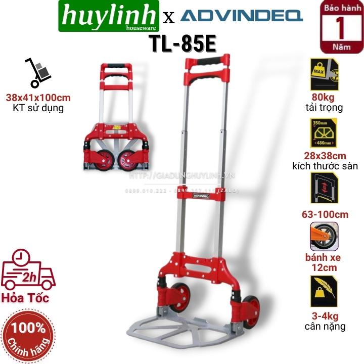 Xe đẩy hàng 2 bánh rút gọn advindeq tl-85e - tải trọng 85kg