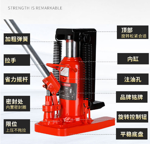 CON ĐỘI (KÍCH) THỦY LỰC MHC — 5 TẤN ( TẢI TRỌNG MÓC 2.5 TẤN)