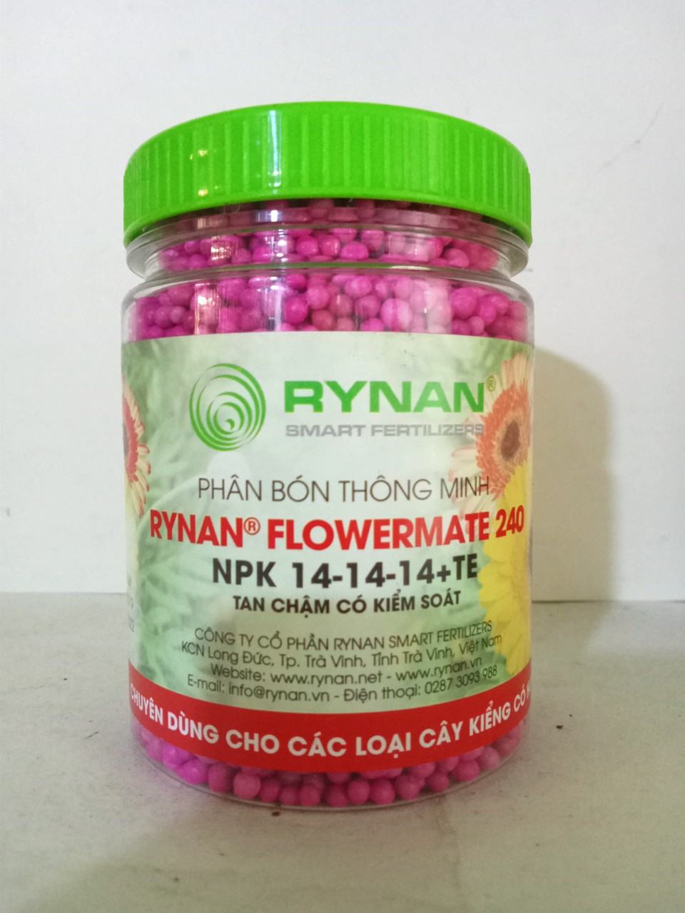 Phân bón chuyên dùng cho cây Hoa Sứ / RYNAN® FLOWERMATE 240 / (NPK 14-14-14+TE) / Hủ 150 Gram