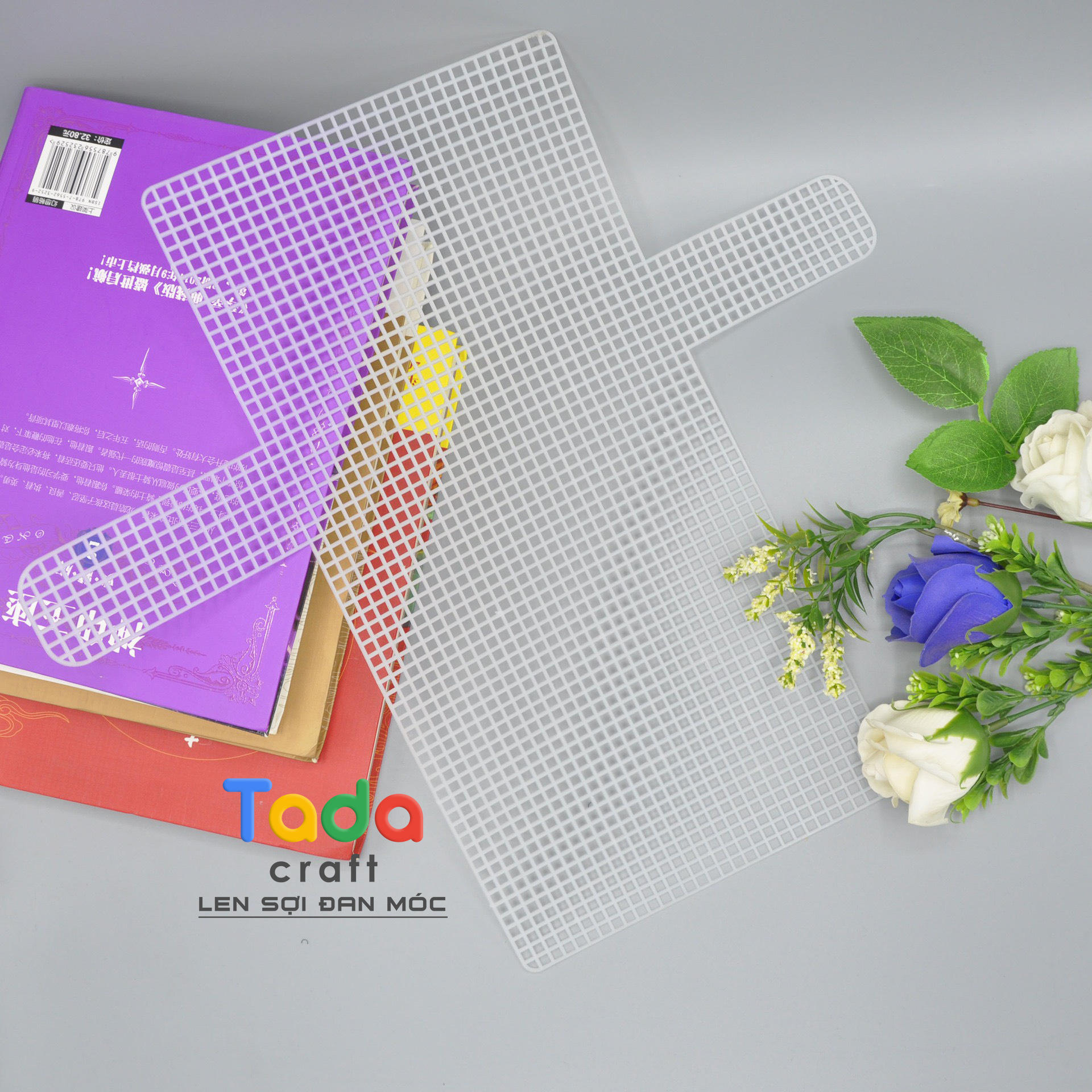 Canvas túi lỗ lớn 4mm dùng cho len sợi cỡ lớn
