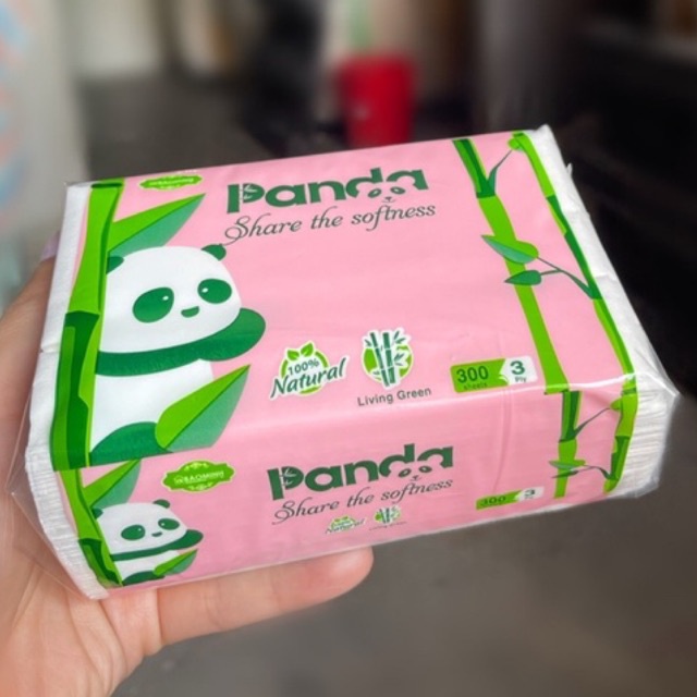 Giấy ăn Gấu Trúc Panda 3 lớp Thùng 30 Gói chất lụa mịn