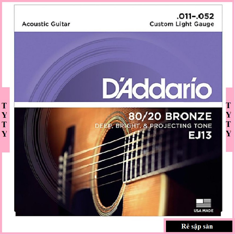 Dây đàn guitar acoustic daddario ej13 tytymusic