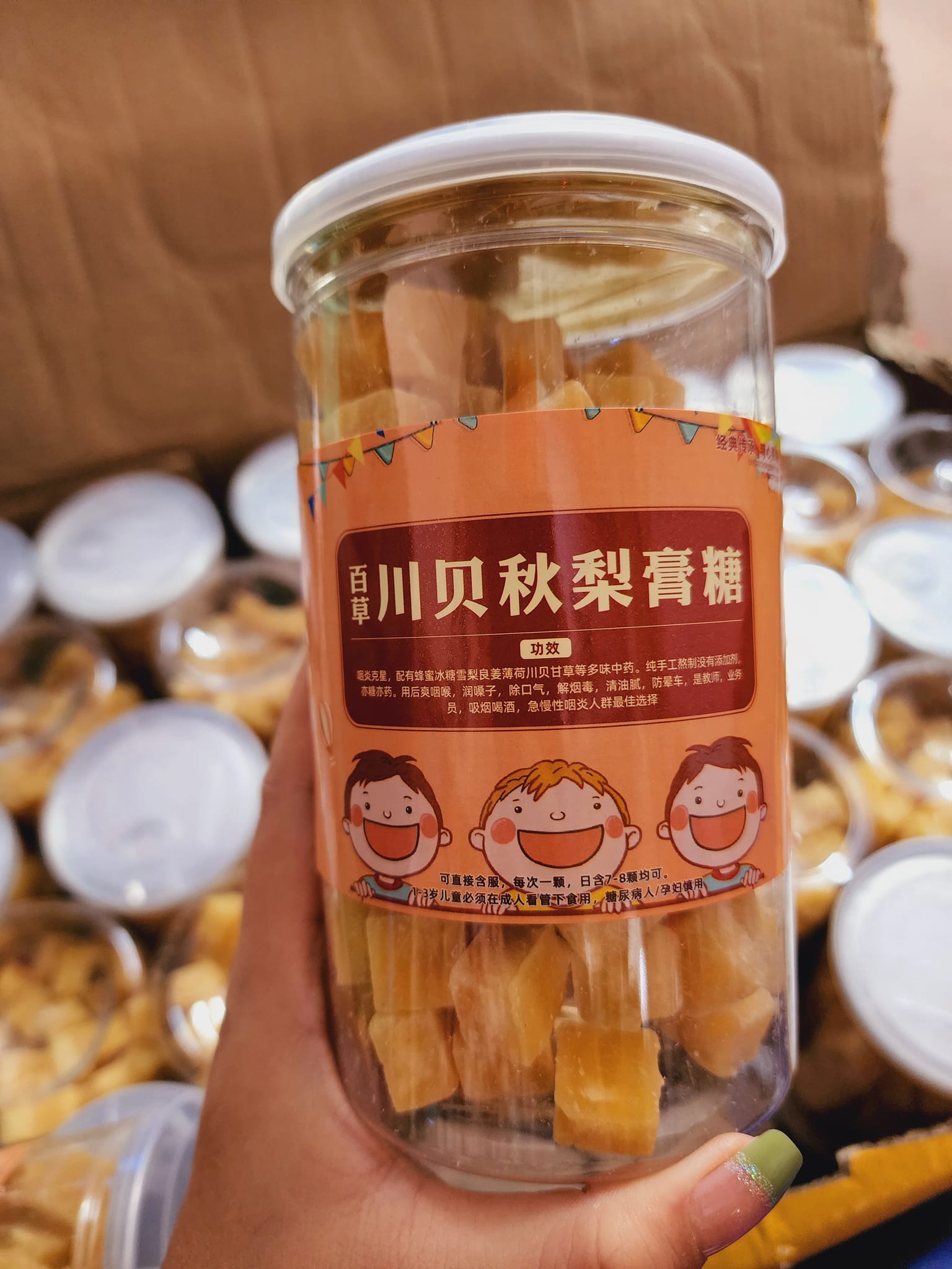 Kẹo Lê dạng hộp ( tan đàm , nhuận phổi )