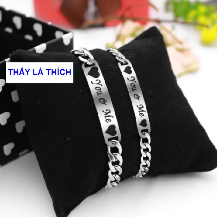 Bangles couple stainless steel saw is like engraving letters You & Me-selling price as above is 1 pair as picture