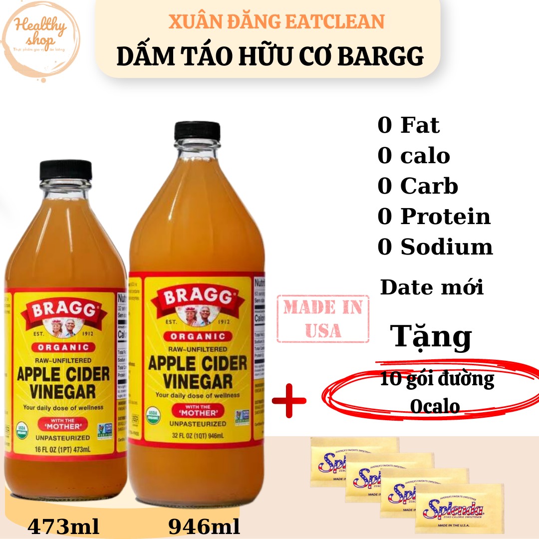 Dấm táo hữu cơ Mỹ Bargg