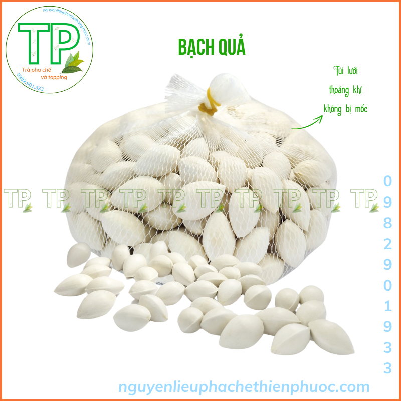 Bạch quả ( ngân hạnh ) - 500g loại hạt to ruột còn tươi - dùng nấu chè hầm canh tốt cho sức khỏe