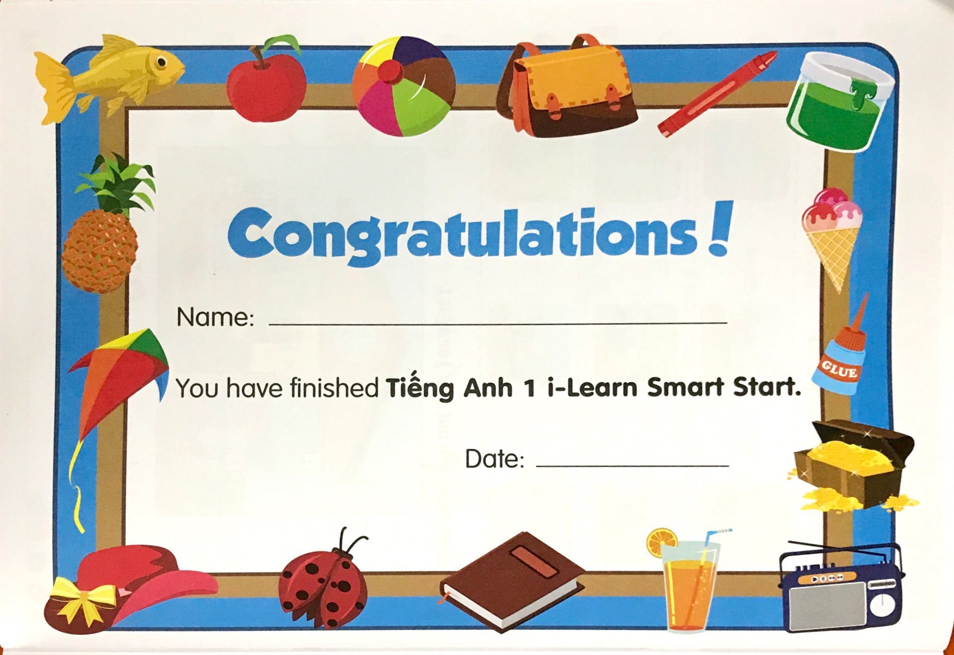 Bài Tập Tiếng Anh I-Learn Smart Start Lớp 1 (Workbook)