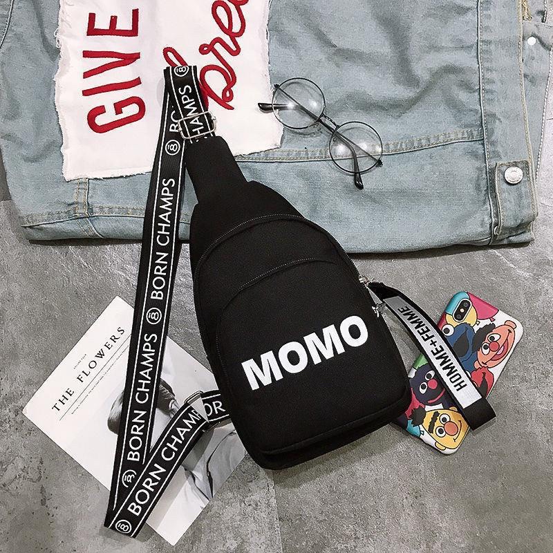 Túi bao tử vải thời trang - momo mang đi chơi đi học