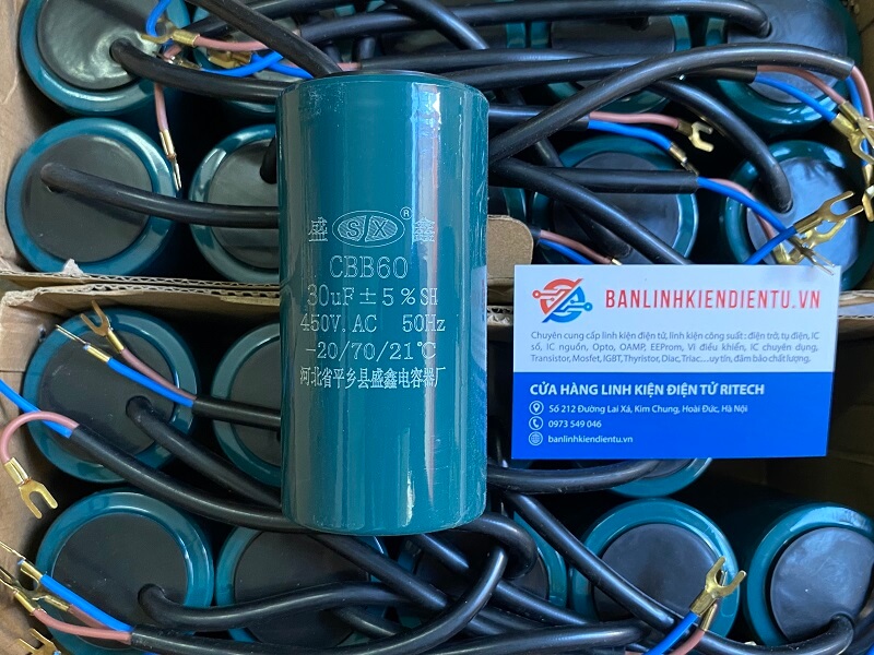 Tụ khởi động cbb60 30uf 450vac