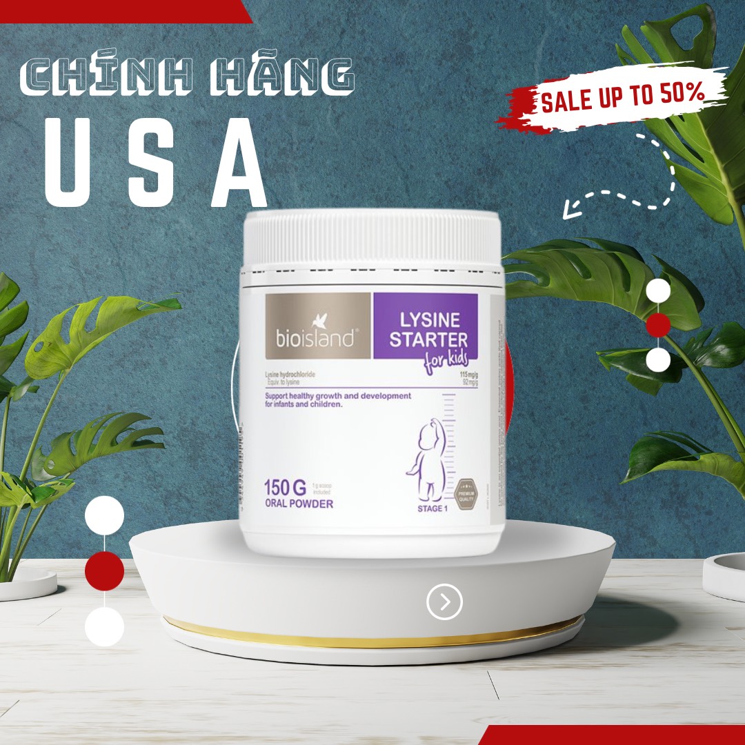 Lysine bột tăng chiều cao cho bé Úc
