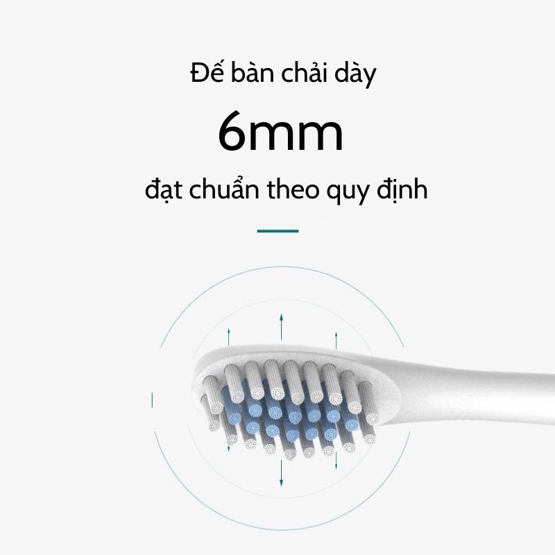 Đầu bàn chải điện đánh răng X-3 đầu tròn chống thấm lông lụa Dupont mềm mại DBC01