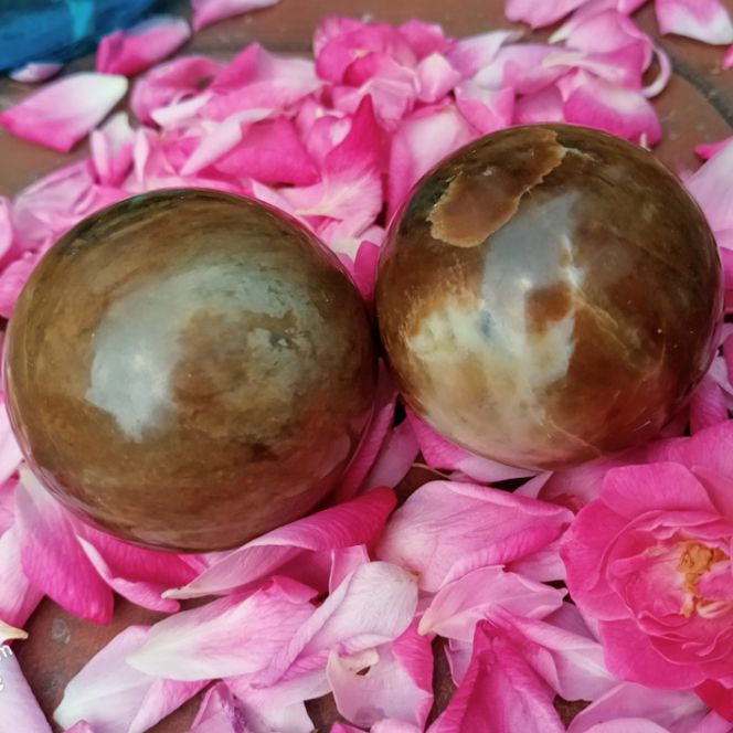 CẶP BI ĐÁ LĂN TAY THIÊN NHIÊN