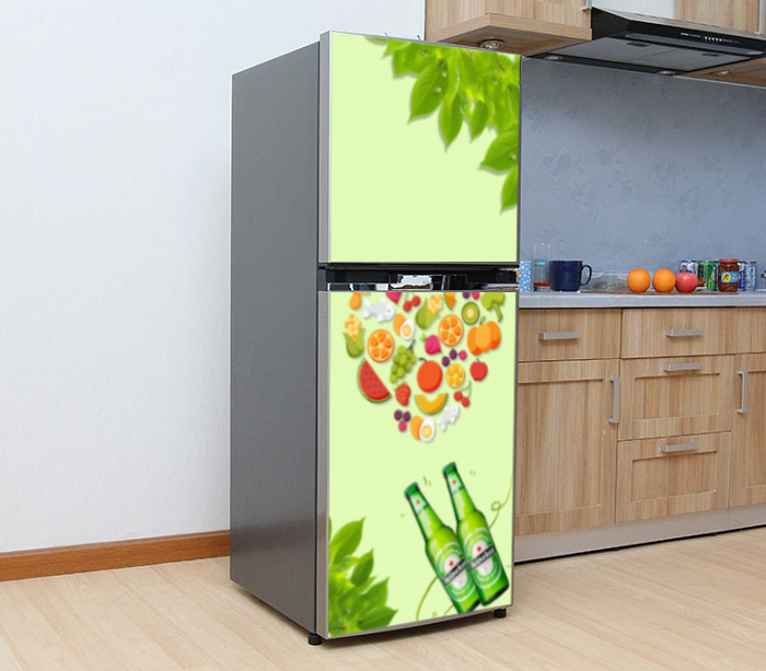 Decal trang trí tủ lạnh