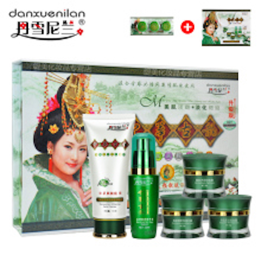 Mỹ phẩm hoàng cung xanh 5in1 sạch nám, tàn nhang, trắng da, kem Danxuenilan xanh 5in1 - Kem nám hoàng cung xanh 5in1