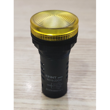 Đèn báo màu vàng chint 230v nd16-22c/2 220v yel