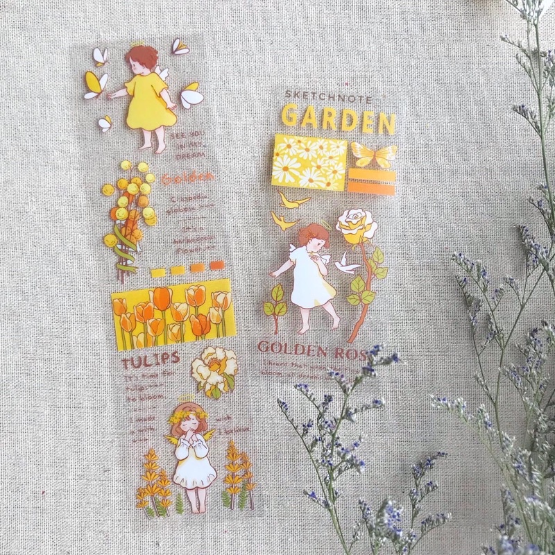 Sticker dây cô gái cute ST074